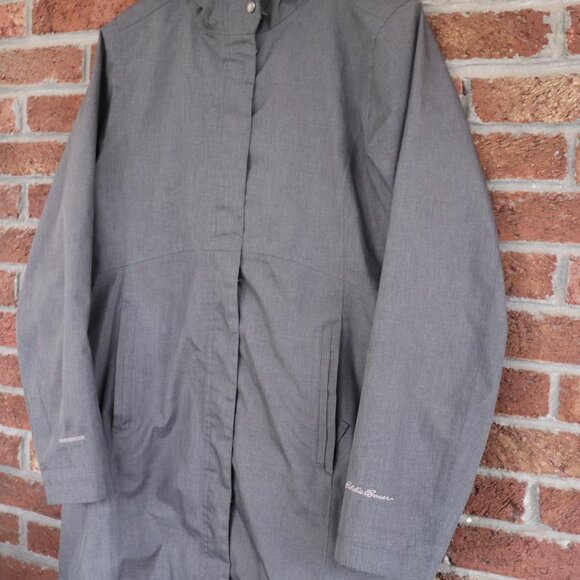 eddie bauer coat / jacket * size large * womens * gray * hooded * euc - Picture 10 of 16